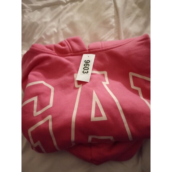 GAP Womens SIZE Large Pink Logo Hoodie Sweatshirt  Cotton Blend NWT - Picture 11 of 12